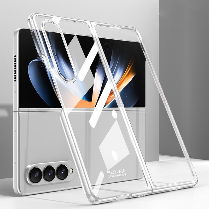 For Samsung Galaxy Z Fold4 5G Electroplated Full Coverage Case - Transparent