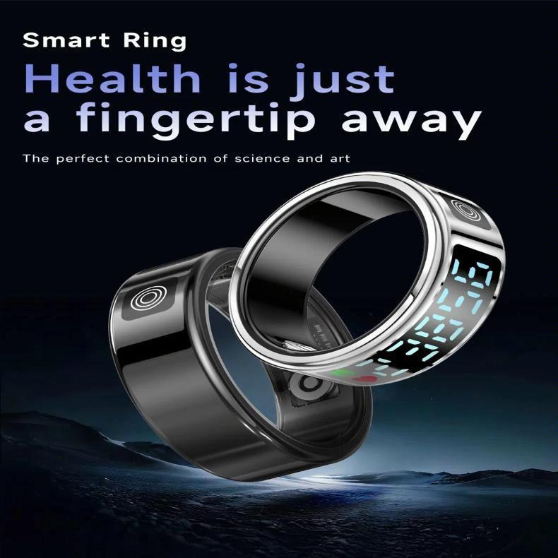 Smart Ring Hand Gestures Health Monitoring Sports Modes Size 12 - Gold 8