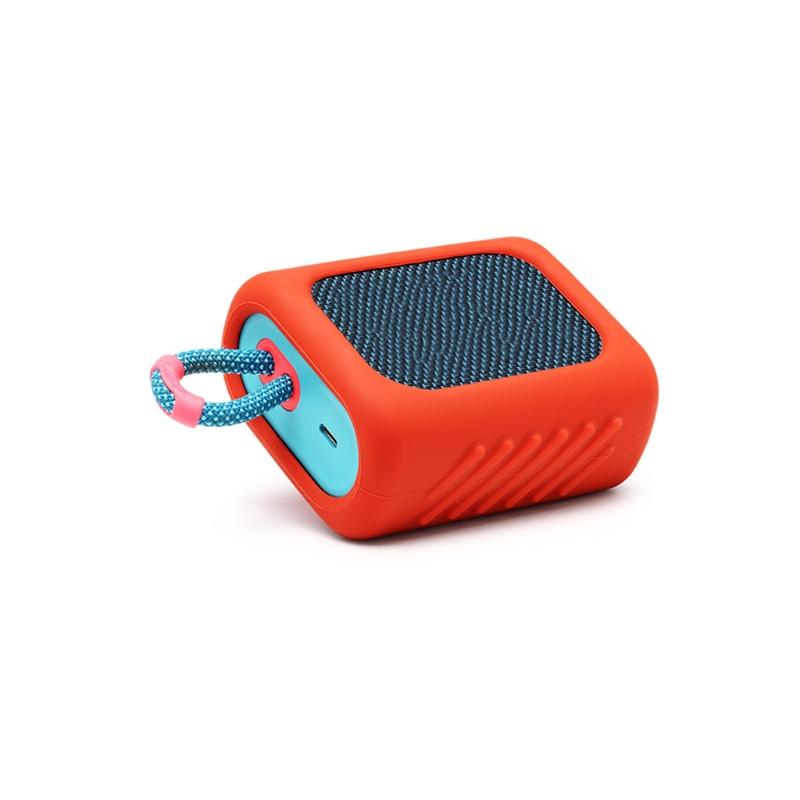 Protective Silicone Case for Jbl Go3 Speaker - Dust-proof and Anti-fall - Red 5
