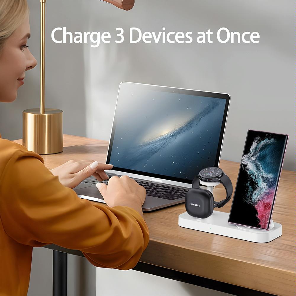 4 In 1 Type C Charging Stand For Samsung Watch And Galaxy Buds - Black 3