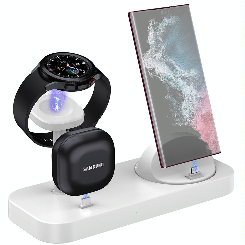 4 In 1 Type C Charging Stand For Samsung Watch And Galaxy Buds - Black 11