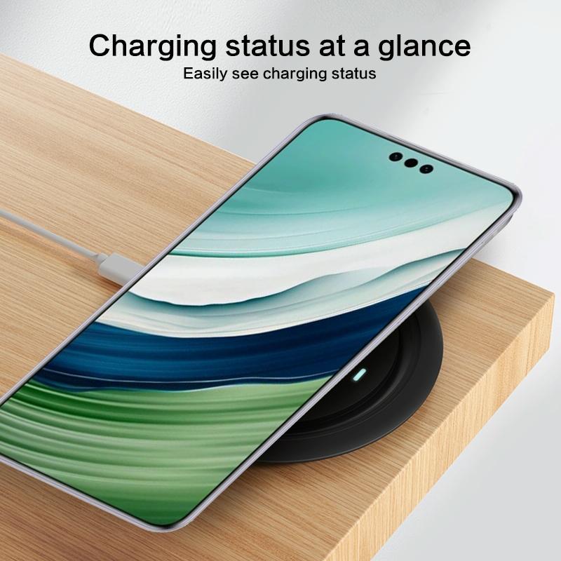 15W Desktop Wireless Charging Pad - White 4