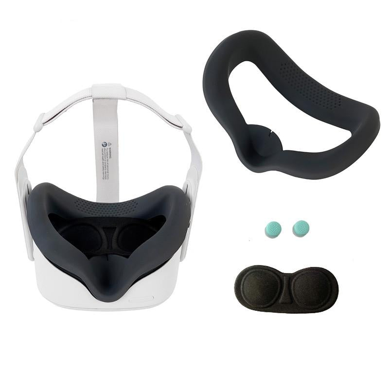 Silicone Vr Eye Mask Lens Cover Set for Oculus Quest 2 - Black 13