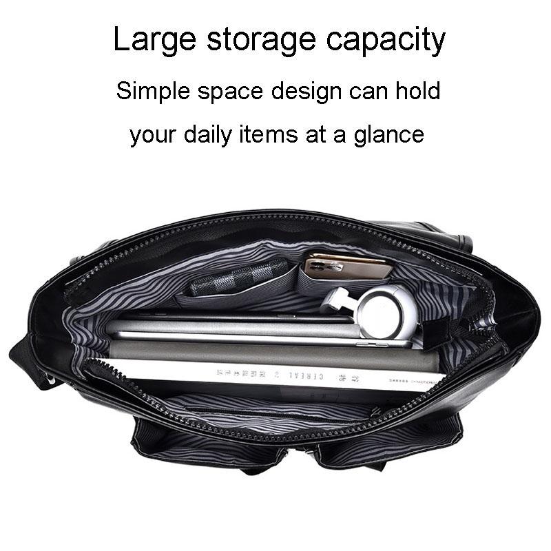 Large Capacity Business Messenger Bag For Men - Blue 4