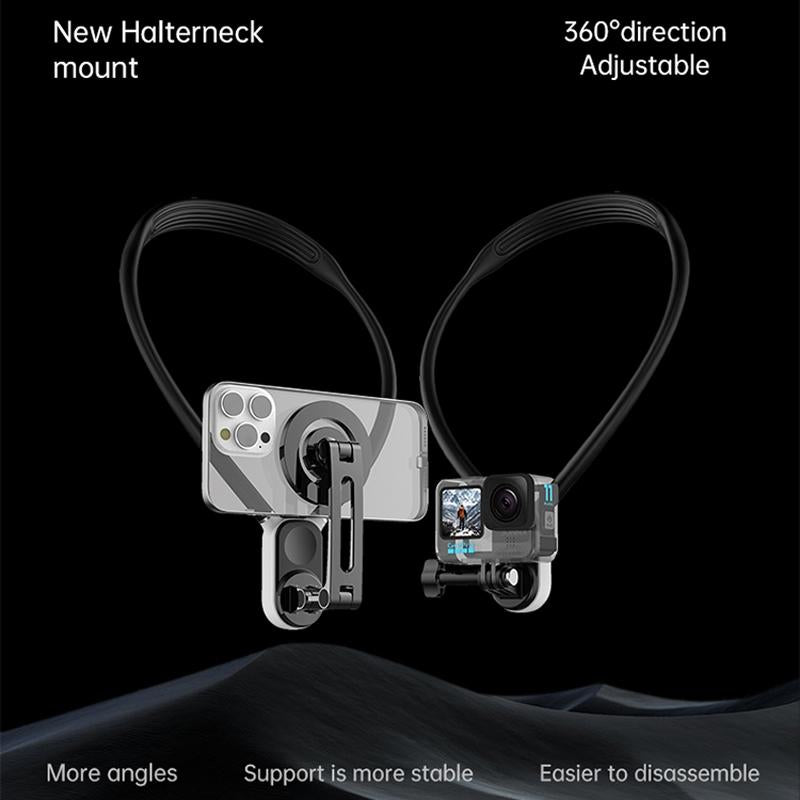 Versatile Magnetic Neck Holder for Phones and Action Cameras - Glacier Blue 7