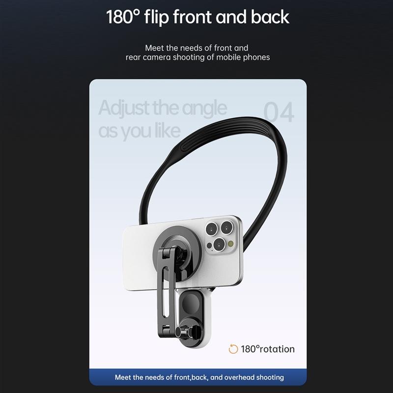 Versatile Magnetic Neck Holder for Phones and Action Cameras - Glacier Blue 9