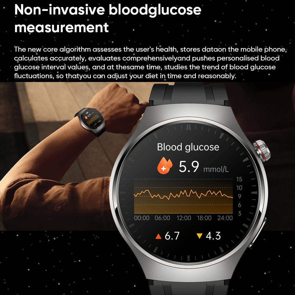 1.43 Inch Amoled Ip67 Smart Call Watch Support Ecg / Body Temperature / Blood Glucose Monitoring - Silver 11