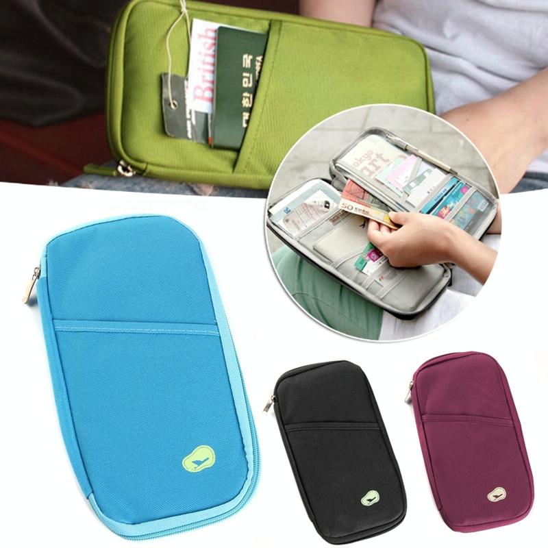 Multifunctional Travel Document Bag Passport & Ticket Holder - Blue 4