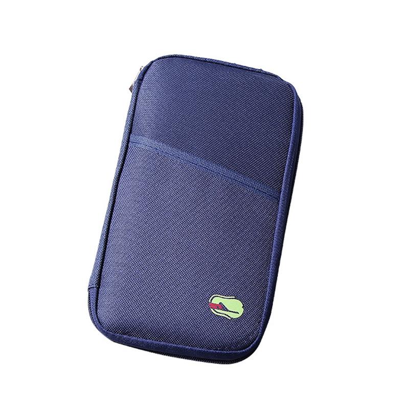 Multifunctional Travel Document Bag Passport & Ticket Holder - Blue 11