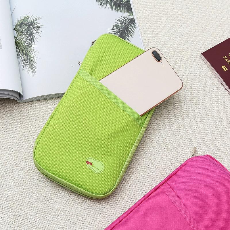 Multifunctional Travel Document Bag Passport & Ticket Holder - Blue 13