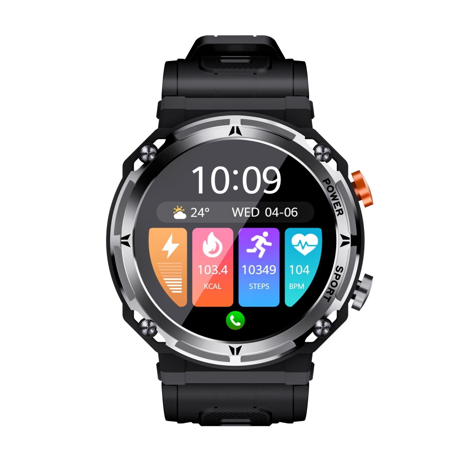 Smart Watch With Heart Rate Blood Pressure And Oxygen Monitoring - Silver 12