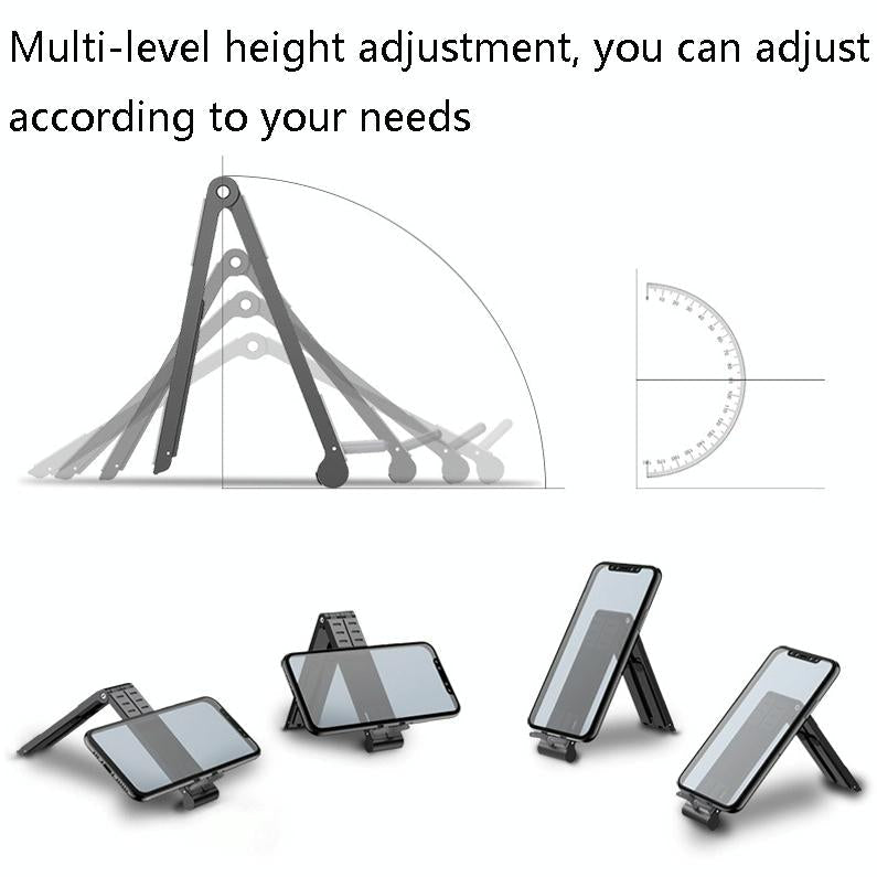 Portable Aluminum Notebook Stand - Compact Cooling Bracket - Silver 5