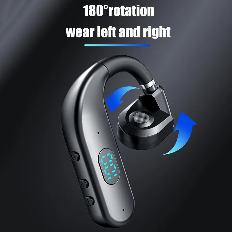 Wireless Bluetooth Headphone with Digital Display - Black - Midnight Blue 6