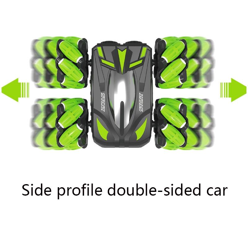 Double-sided Flip Drift Remote Control Toy Stunt Car for Children - Black Orange 5