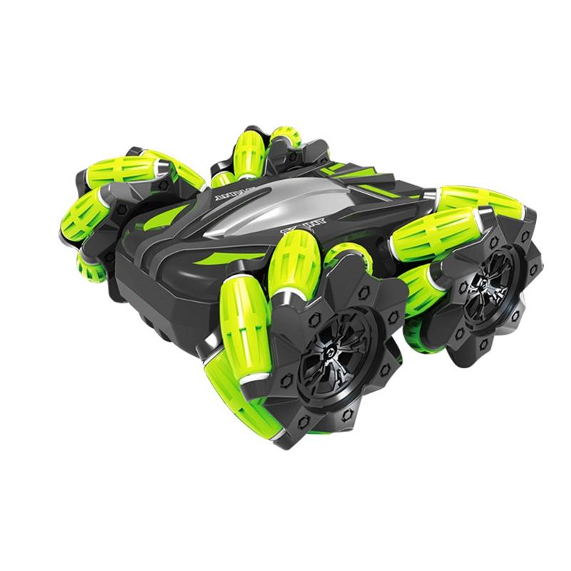 Double-sided Flip Drift Remote Control Toy Stunt Car for Children - Black Orange 10