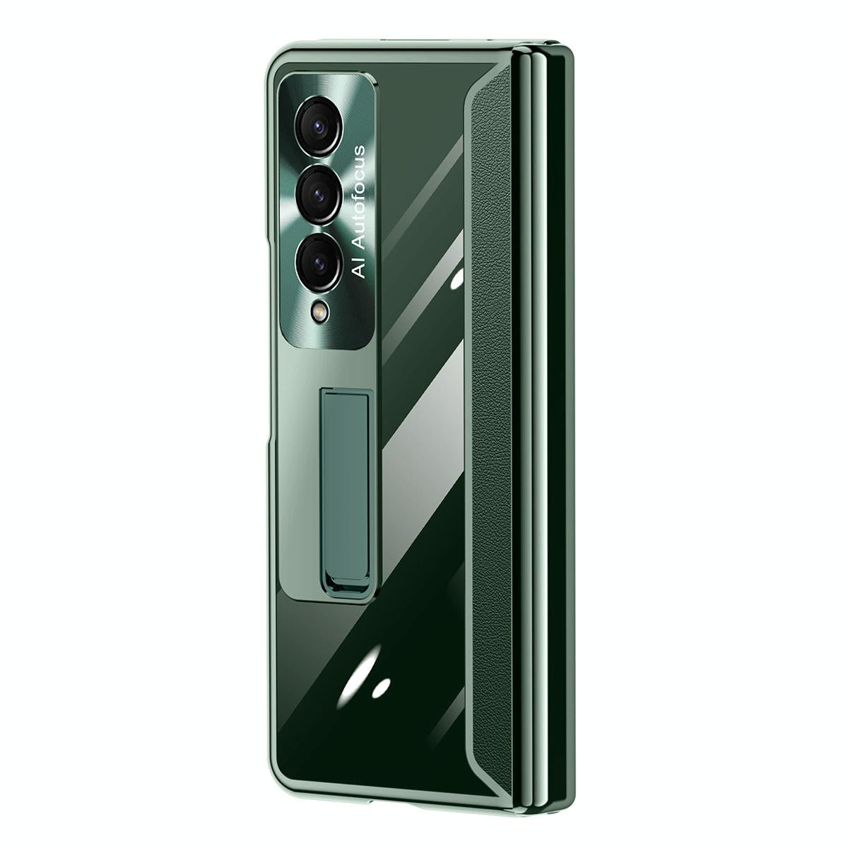 For Samsung Galaxy Z Fold4 5G Samsung Fold 4 Full Body Hinge Case - Electroplated - Gold 4
