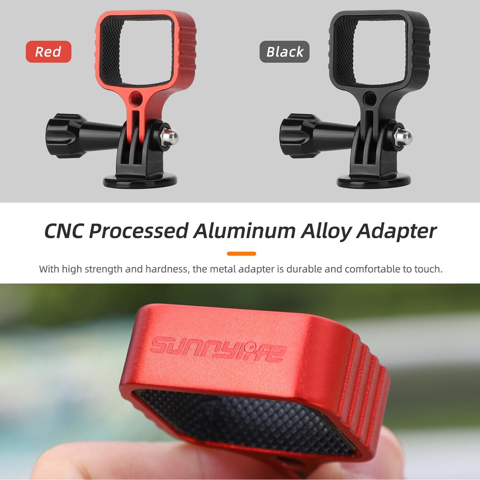 Universal Metal Bracket Adapter for Dji Pocket 3 with Screw - Red 5
