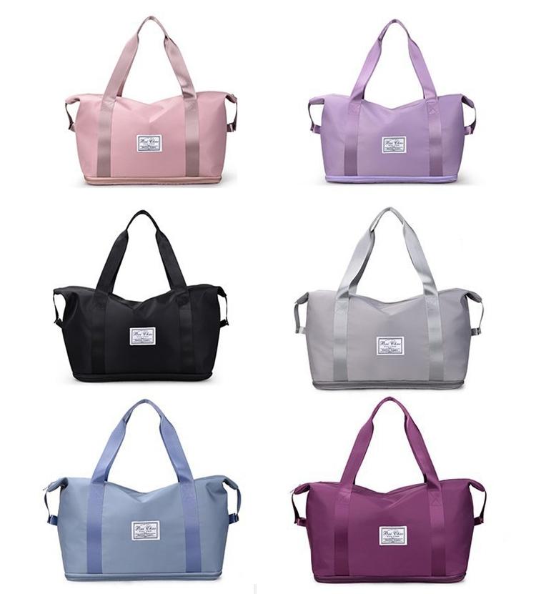 Sports Gym Duffel Bag with Wet / Dry Separation - Large Capacity - Taro Purple