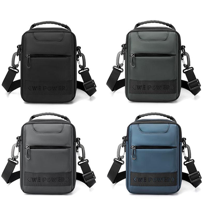 Men Messenger Bag - Wear As Belt Shoulder Or Handheld Bag - Grey 4