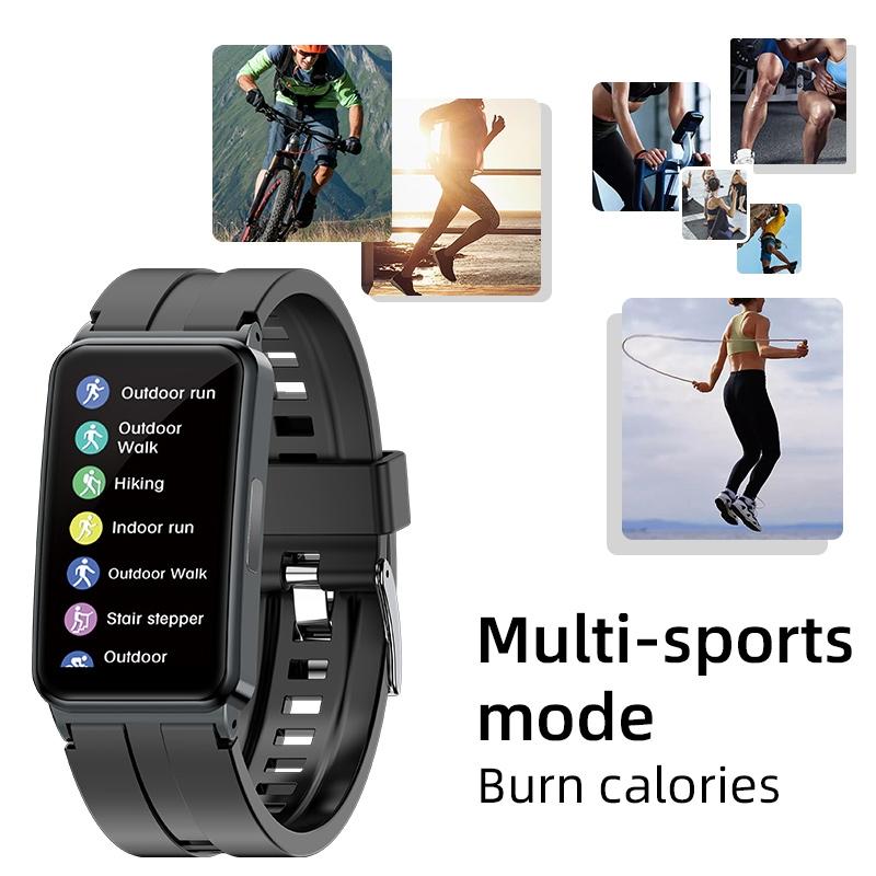 Smart Watch With Heart Rate And Blood Pressure Monitoring - Colour Screen - Pink 7