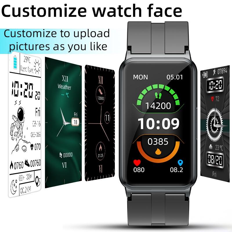 Smart Watch With Heart Rate And Blood Pressure Monitoring - Colour Screen - Pink 9