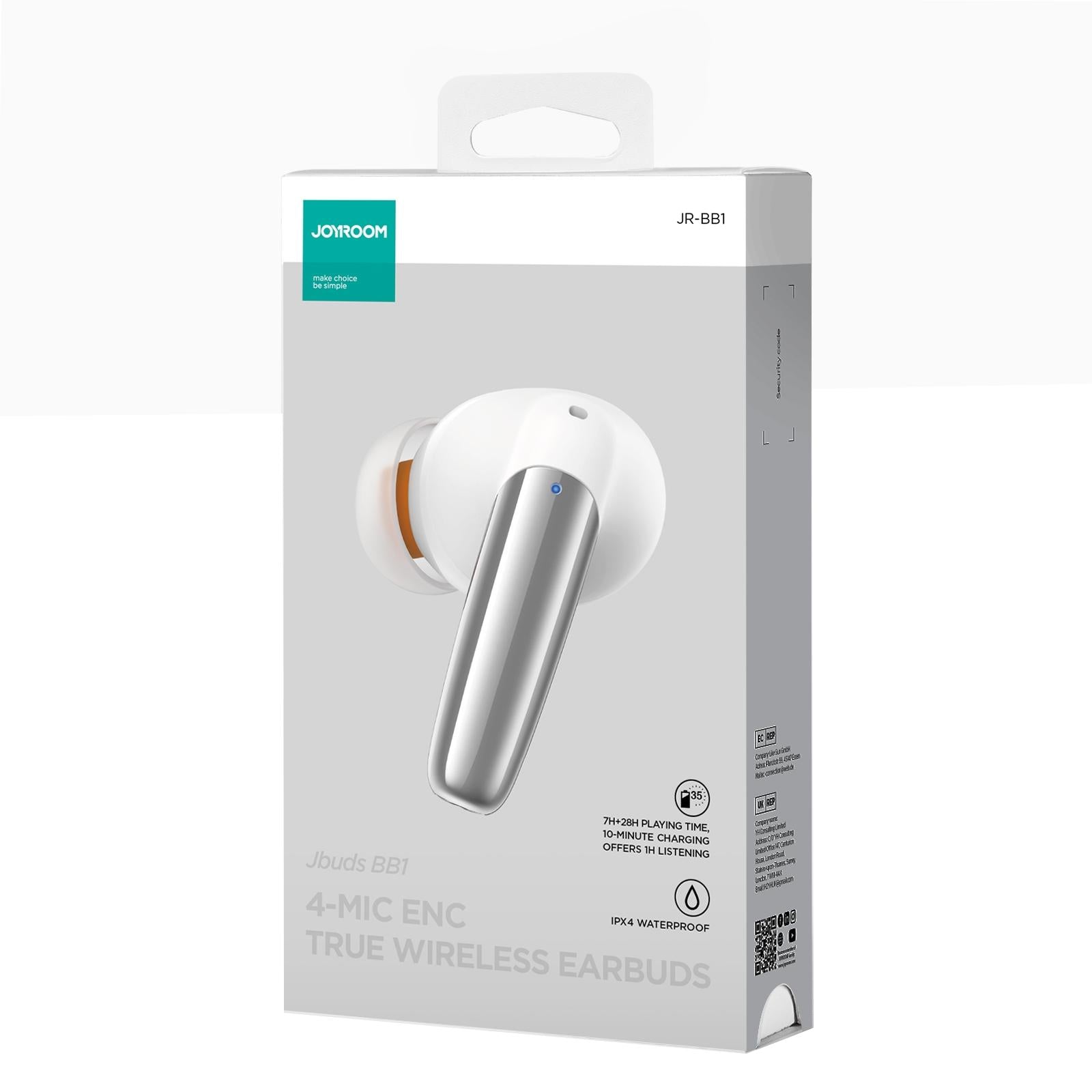 True Wireless Bluetooth Earphones - Jr-bb1 - White 8
