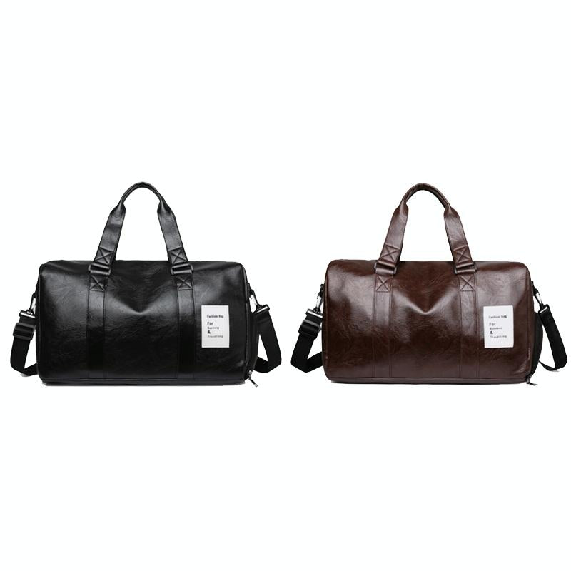 Compact Travel Bag with Shoe Storage - Brown 3