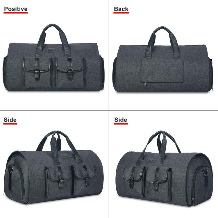 Compact Travel Suit Storage Bag - Foldable - Black 5