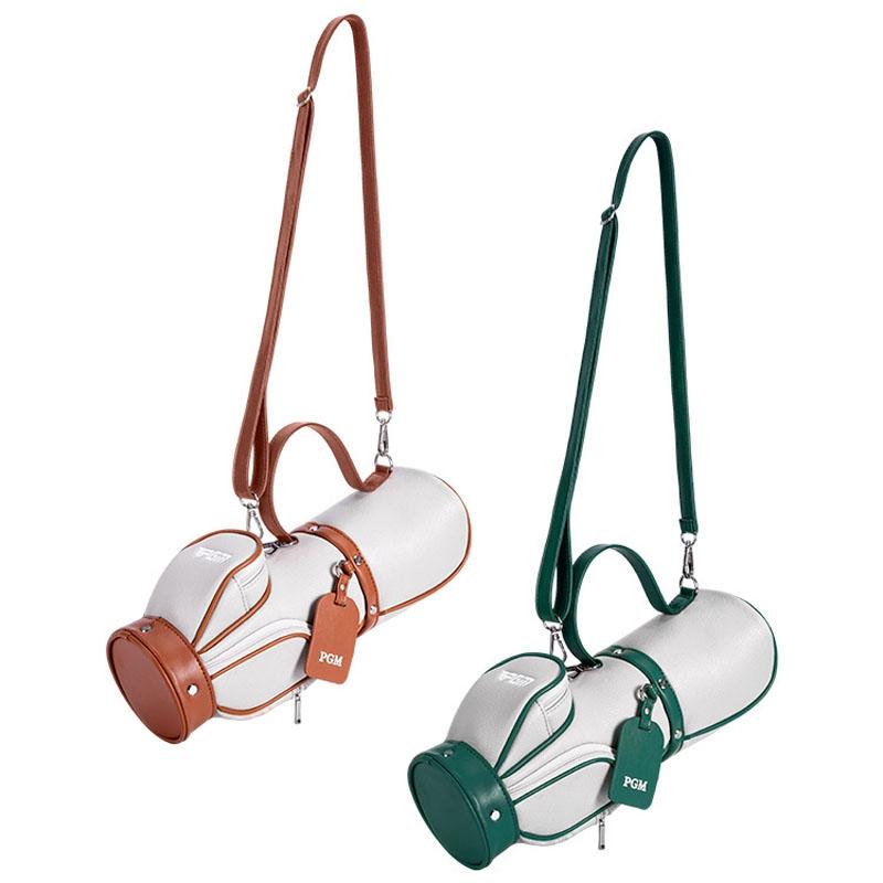 Lightweight Golf Crossbody Bag For Women Compact Mini Ball Storage Solution - Grey Brown 3