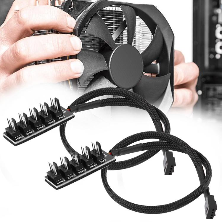 2-Port Pwm Fan Hub For Pc Chassis - A Drag Four 7