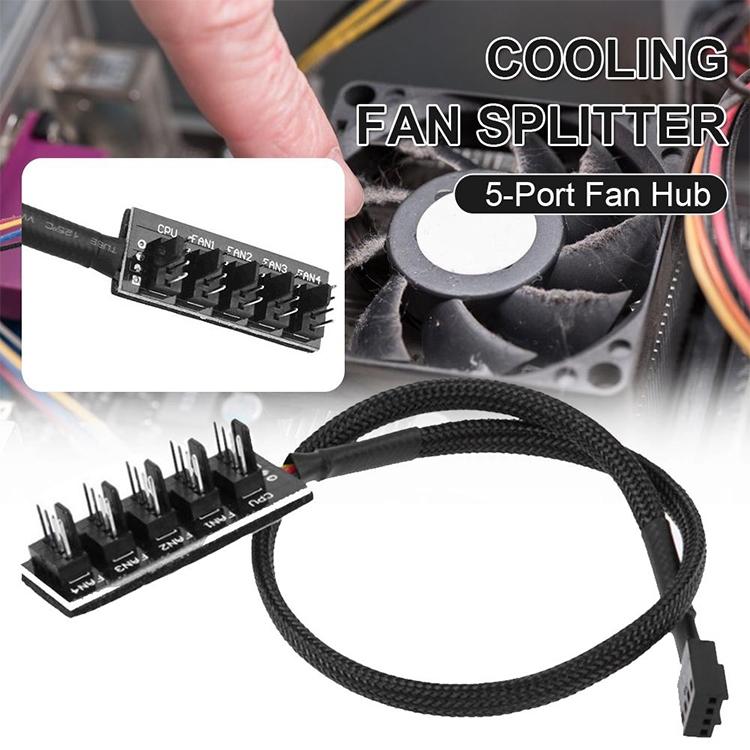 2-Port Pwm Fan Hub For Pc Chassis - A Drag Four 11