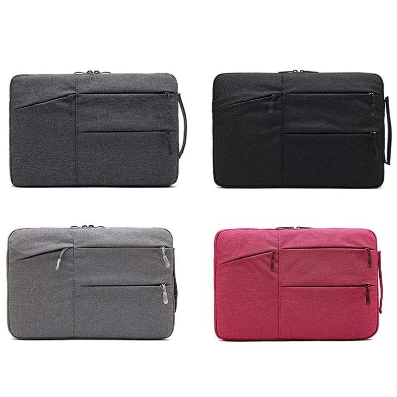 11.6 Inch Business Laptop Liner Bag - Polyester Zipper Closure - Rose Red 3