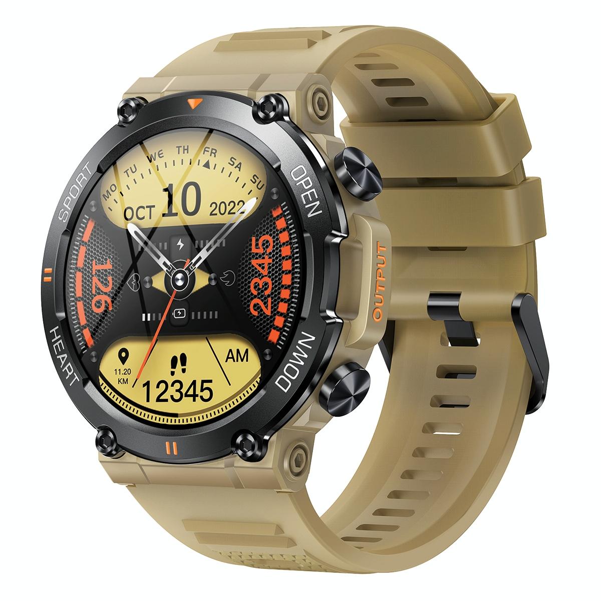 Smart Heart Rate And Blood Pressure Wristband - Monitor - Khaki 14