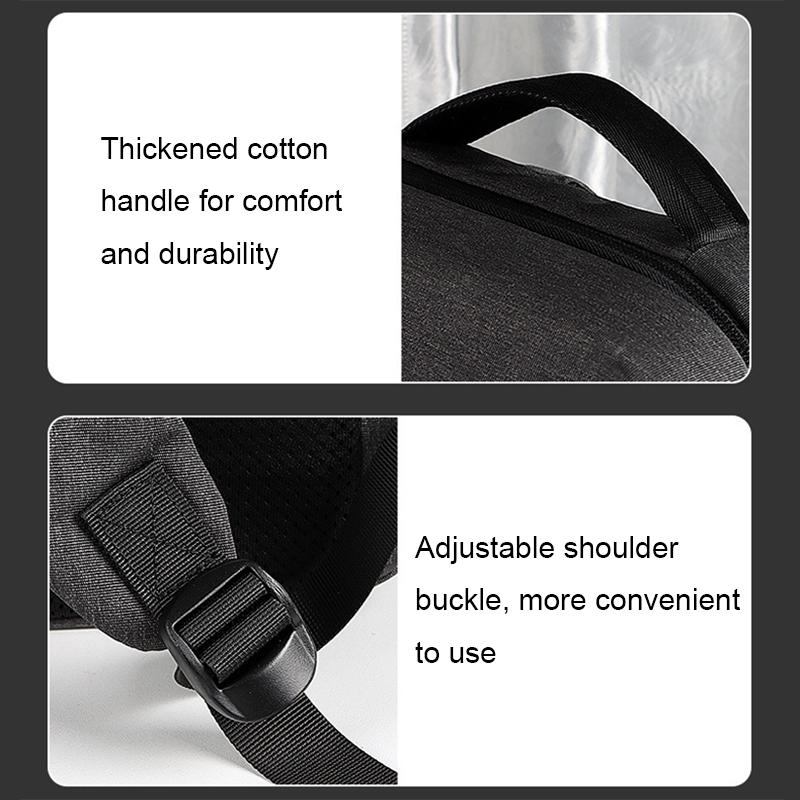 Spacious Laptop Bag for Professionals - Large Capacity - Elegant Gray 8