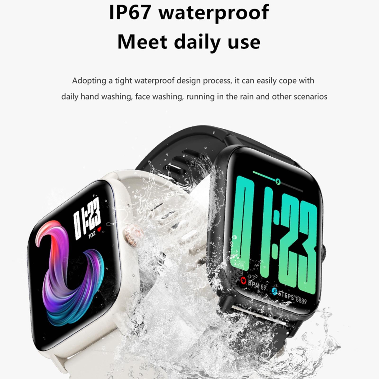 1.83 Inch Bt5.2 Smart Sport Watch Support Bluetooth Call / Sleep / Blood Sugar / Blood Oxygen / Heart Rate / Blood Pressure Health Monitor - Black 13