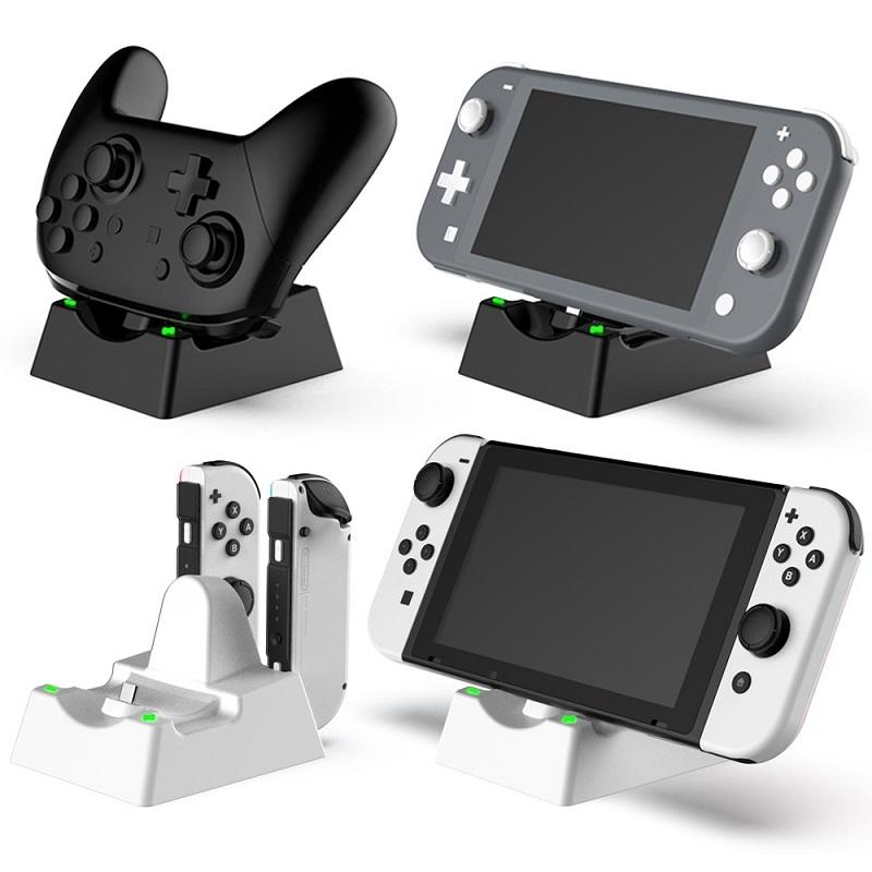 Nintendo Switch / Switch Lite Charging Stand - Compact Design - Black 3