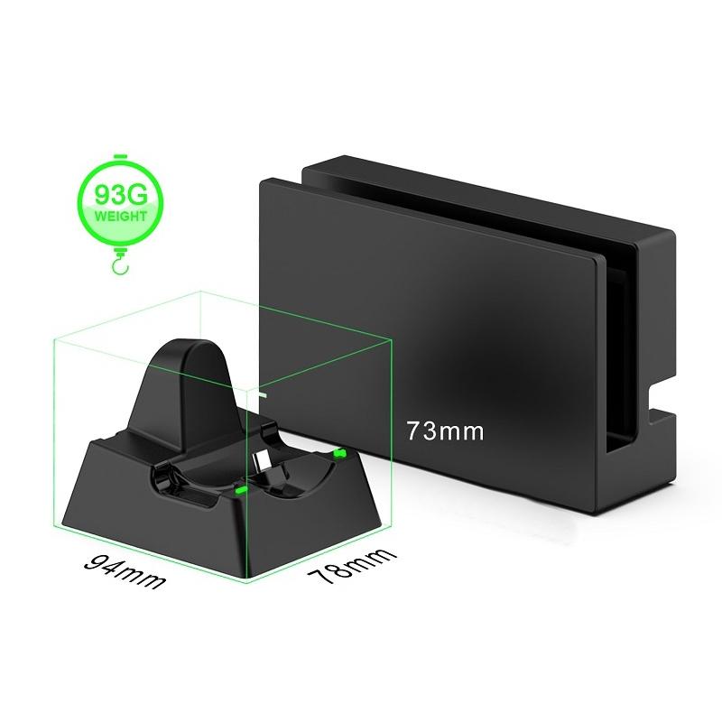 Nintendo Switch / Switch Lite Charging Stand - Compact Design - Black 4