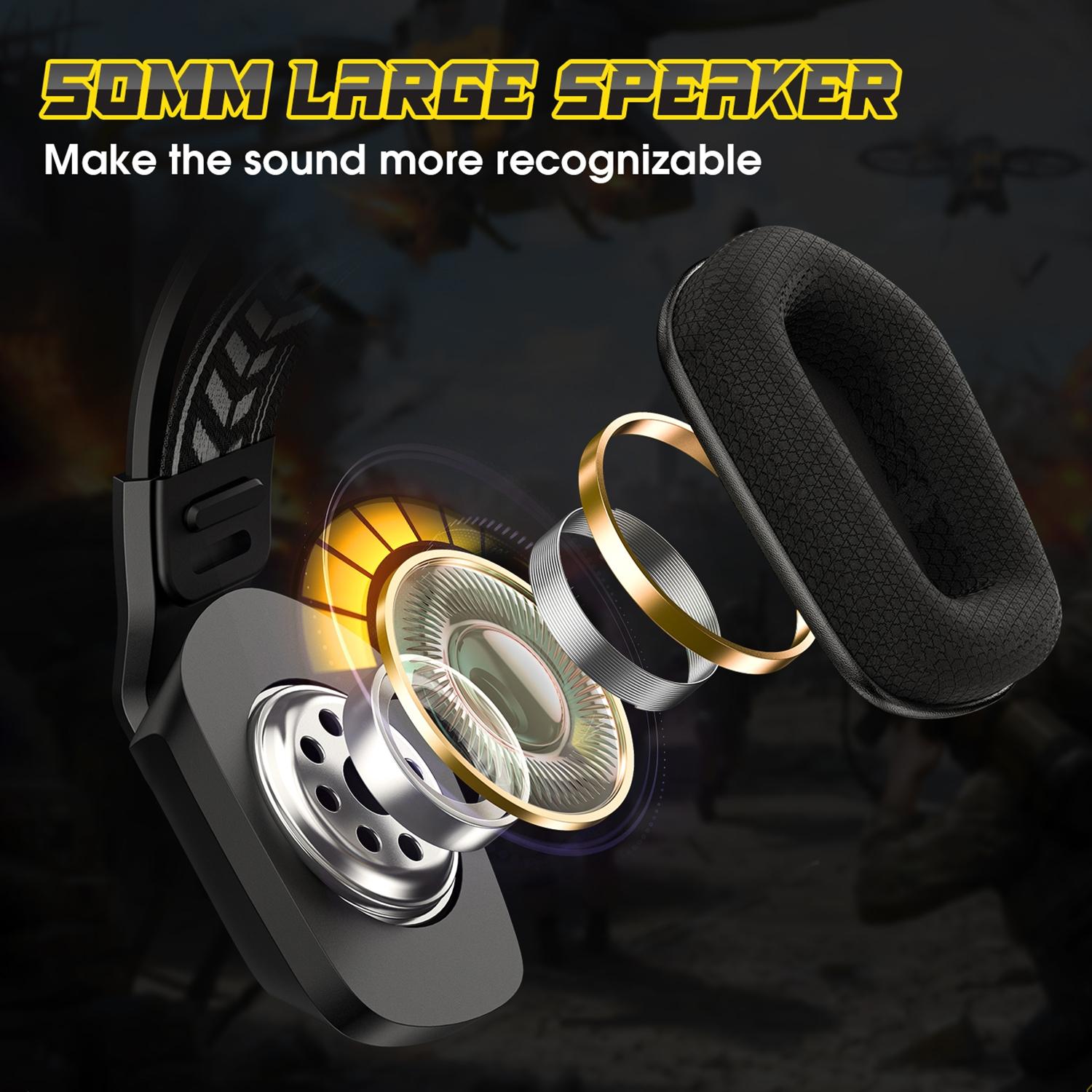Rgb Gaming Headset With Microphone 2.2M Length - White 5