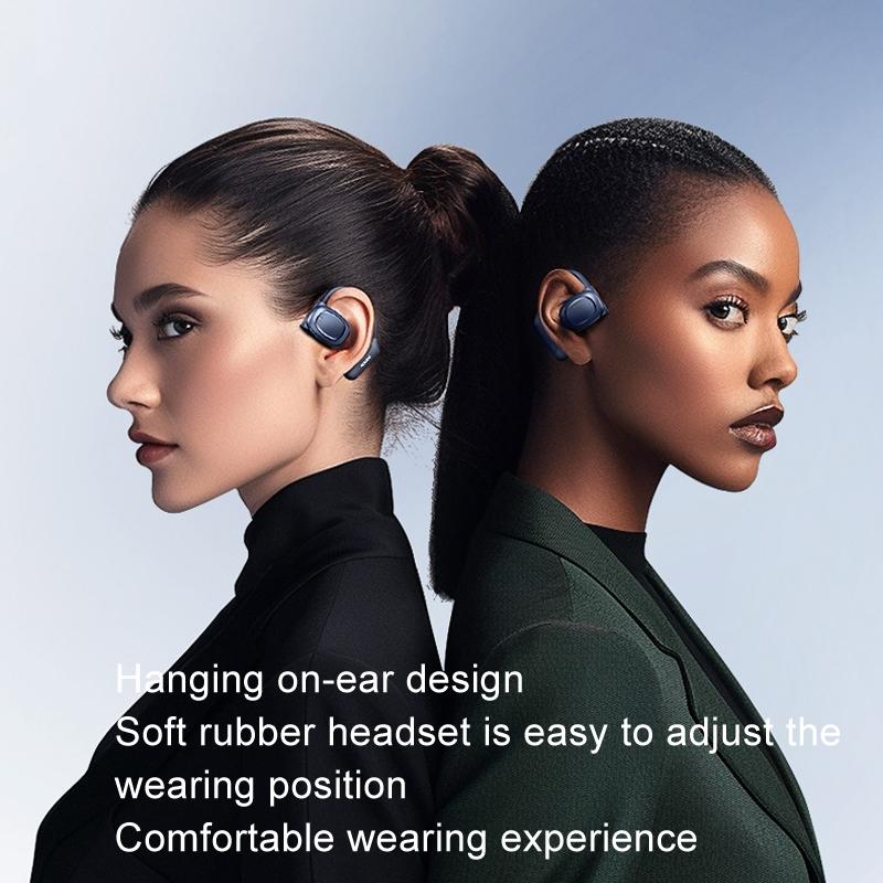 Crystal Air Conduction Bluetooth Earphones - Openbuds Ows - Navy 11