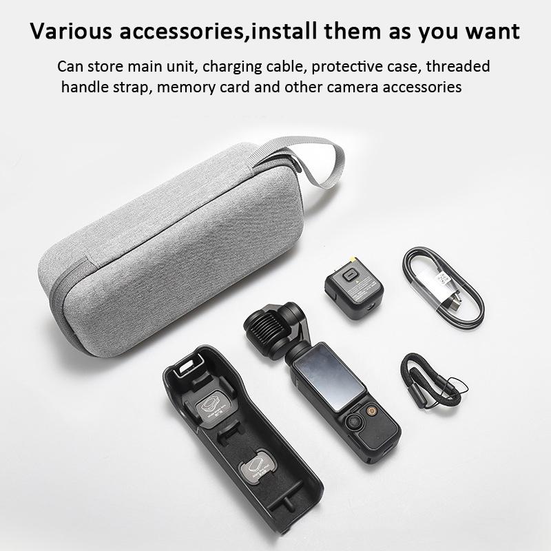 Portable Carrying Case for Dji Pocket 3 - Protective Storage Bag - Standard Black 6