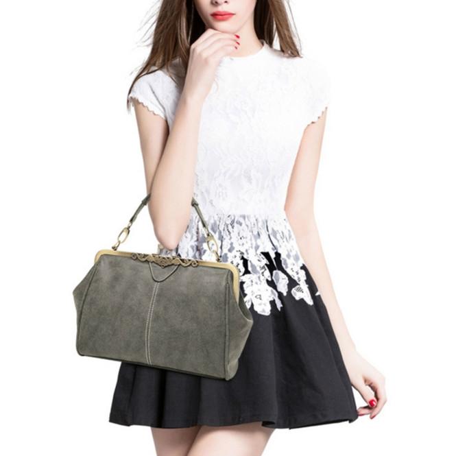 Retro Shoulder Bag For Women Messenger Style - Green 9