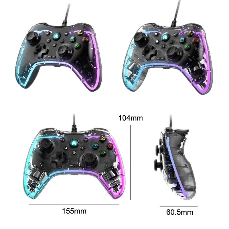 Universal Wired Gamepad for Nintendo Switch / Ps / Computer - Compatible with Multiple Devices - White 3