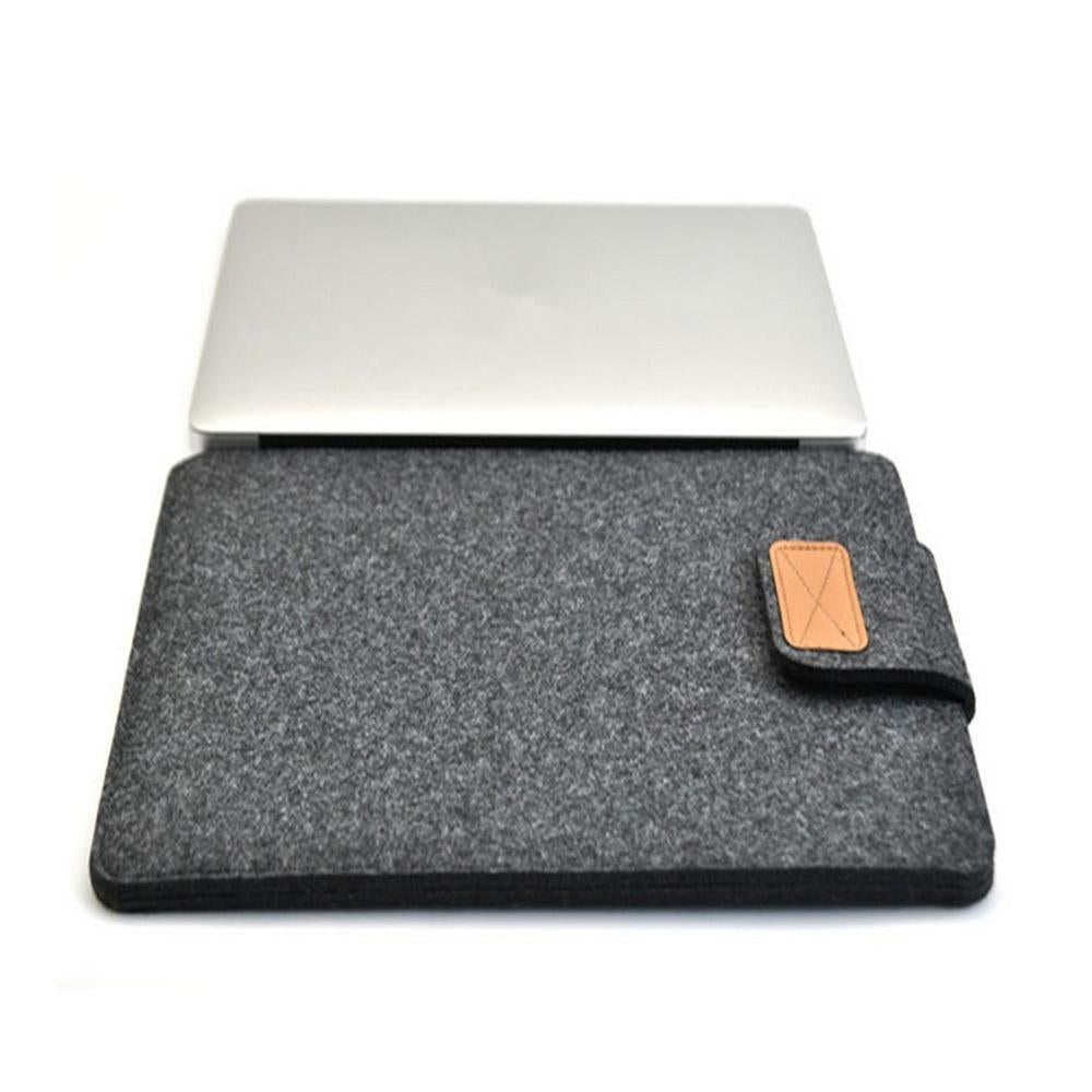 11 Inch Vertical Felt Laptop / Tablet Sleeve Bag - Light Grey 7