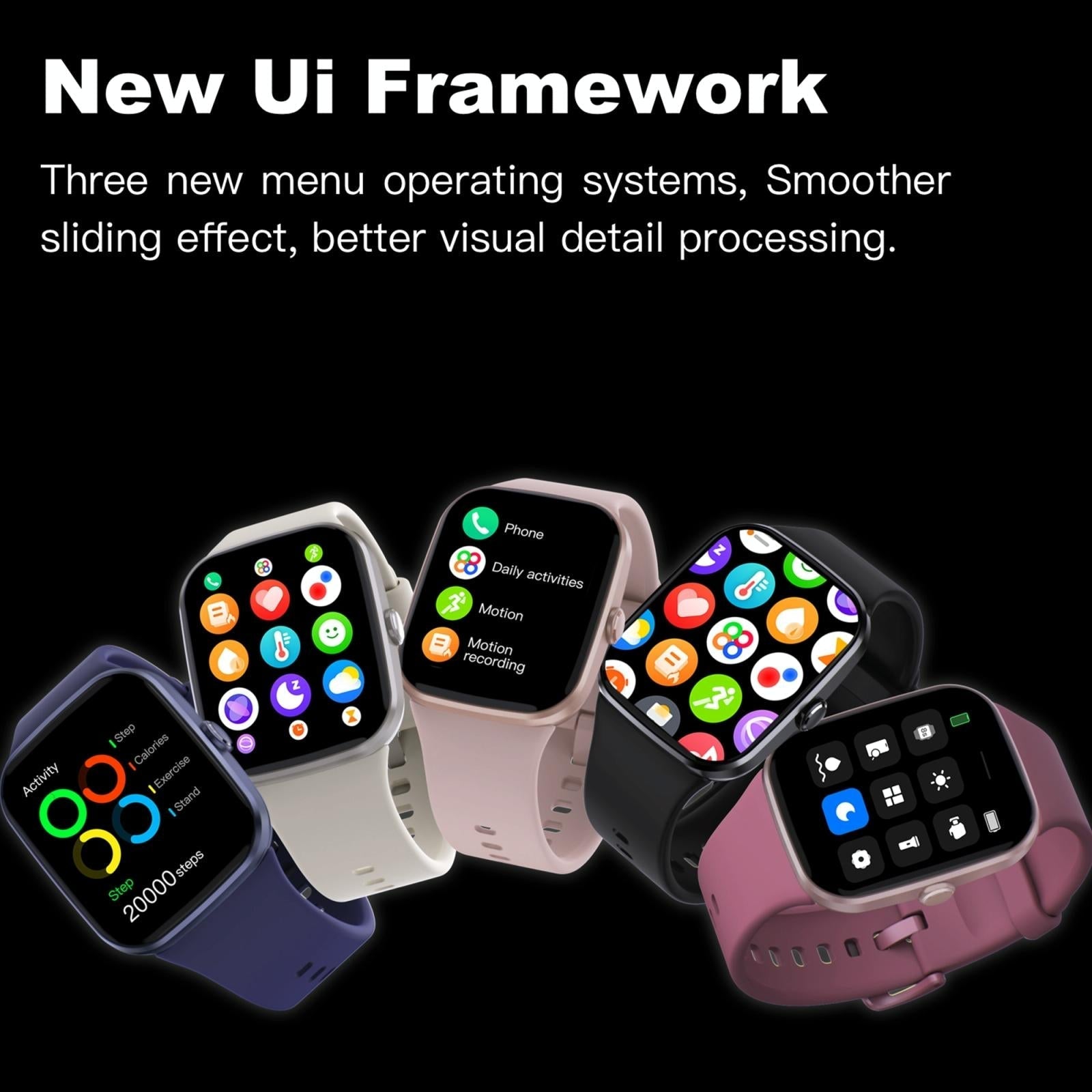 Ip67 Waterproof Smart Bracelet Bluetooth Call Fitness Tracker - Pink 10