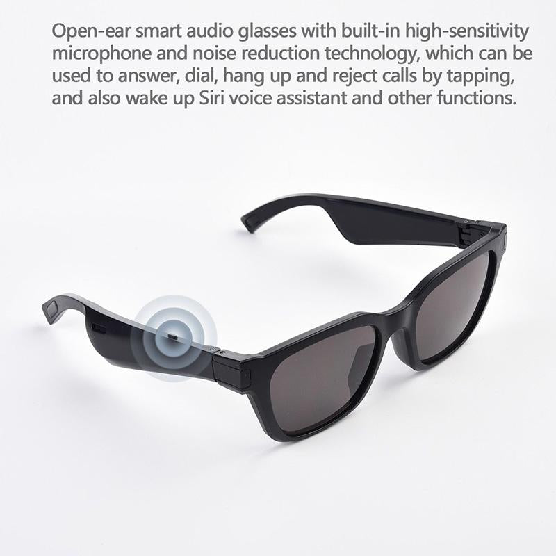 Waterproof Bluetooth Glasses Earphone - Mini Binaural Smart Call - Blue 12