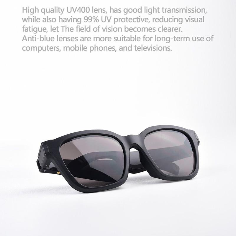 Waterproof Bluetooth Glasses Earphone - Mini Binaural Smart Call - Blue 13