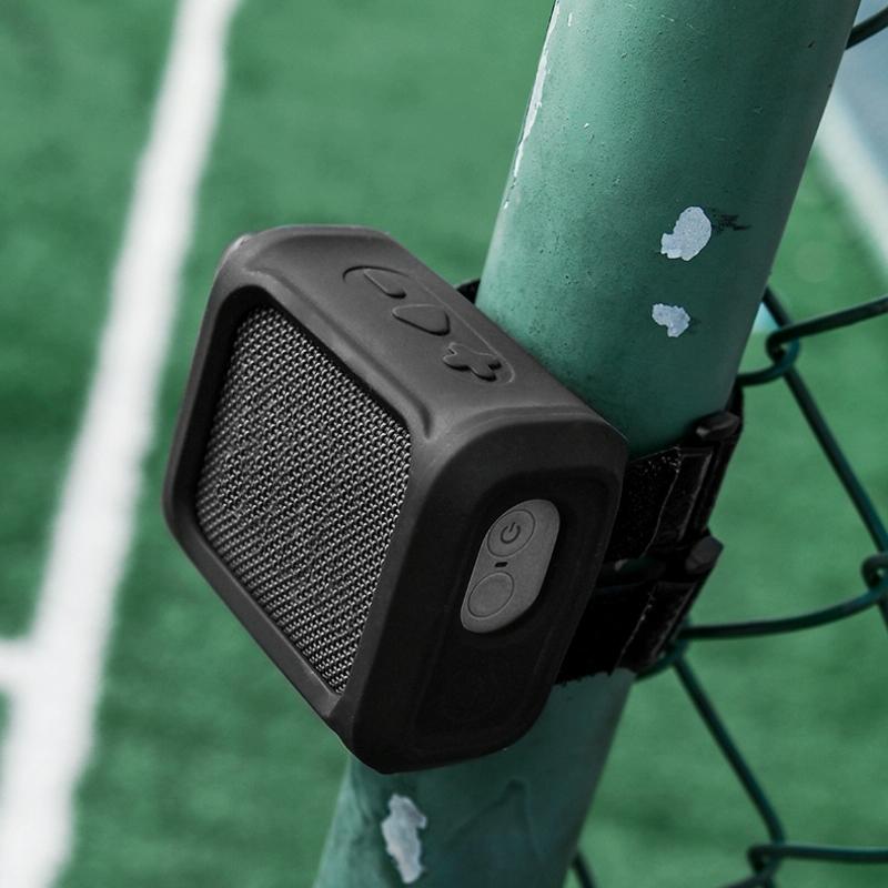 Portable Silicone Speaker Cover with Strap for Jbl Go3 - Black 6