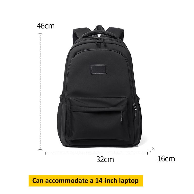 Versatile Solid Backpack For Teens & Adults - Gray 11
