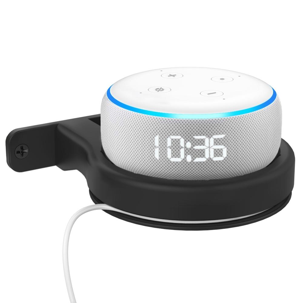 Ahastyle Wall Storage Stand - Compact and Versatile - Black - For Amazon Echo Dot 3/4