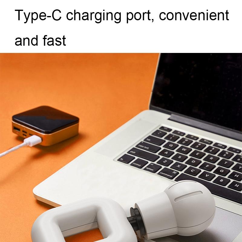 Portable Wireless Fascia Gun For Muscle Relaxation - Black 5